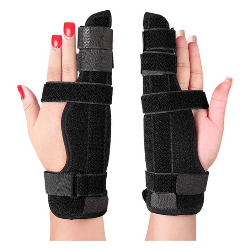 Cross-Border hand guard pressure strap aluminum bar support Sports fixed splint finger sleeve Velcro adjustable breathable