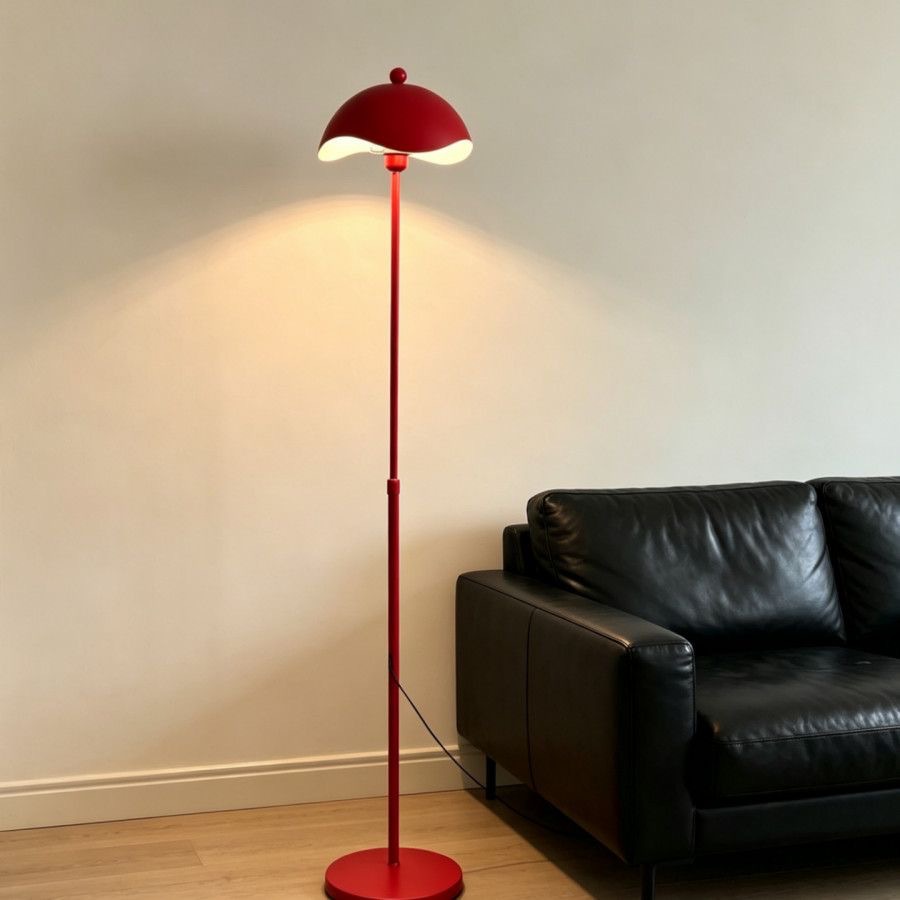 Lámpara de Pie Moderna de Hierro Luz LED Decorativa para Sala de Estar y Dormitorio