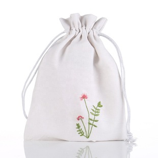 Shenzhen Manufacturer Wholesale Canvas Drawstring Bag Custom Logo Drawstring Bag Custom Embroidered Cotton Drawstring Bag