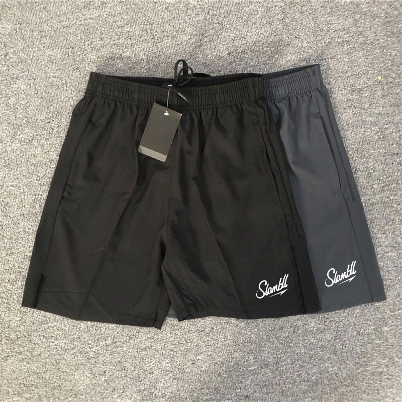 Slambll American Ice Silk Sports Shorts Quarter Pants Running Casual Large Size Running Thin Training Shorts