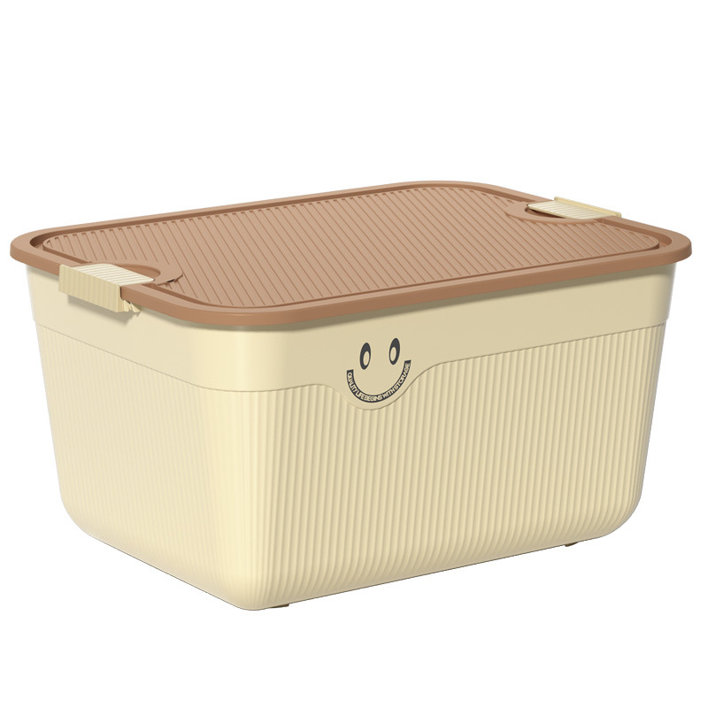 Caja de almacenamiento de juguetes para niños, caja de almacenamiento de bocadillos, caja de almacenamiento portátil de ropa de dormitorio con tapa, caja de almacenamiento de artículos diversos