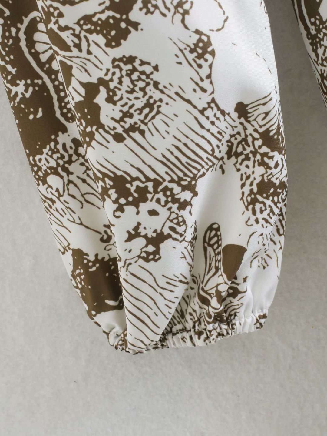 winter printing V-neck shirt dress NSAM20691