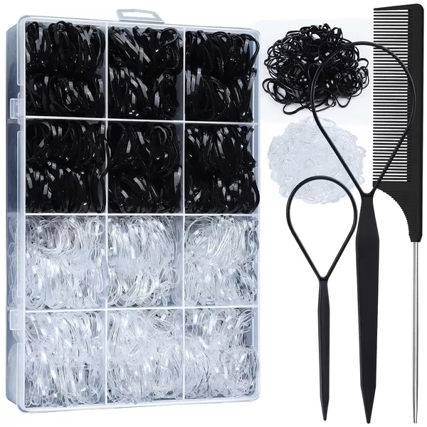 Black transparent brush, set, 3 piece set