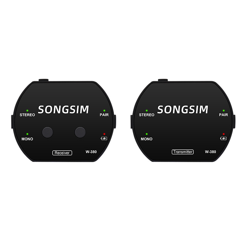 W-380 무선 모니터링 시스템 라이브 스테이지 밴드 이어 드래그 드래그 멀티 장치 하나의 키 스위치 채널