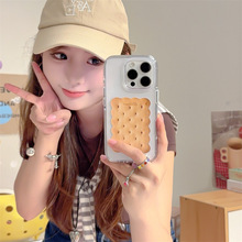 韩国ins风英文饼干适用iPhone17苹果16ProMax/15手机壳14创意个性