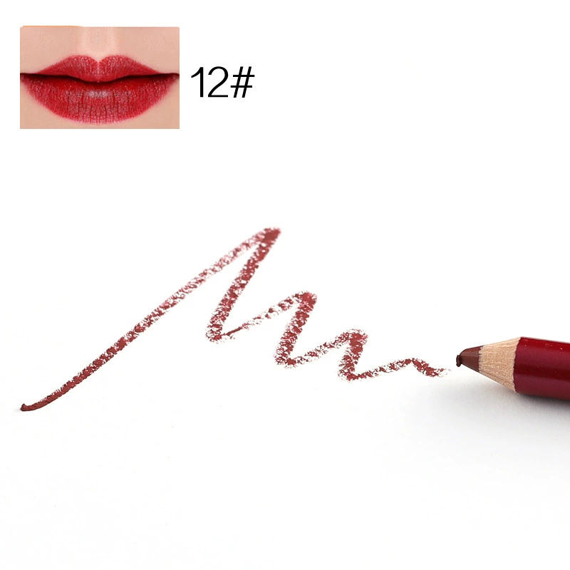 Lip pencil, водостойкая матовая помада, румяна для лица, карандаш для глаз, подводка, 13 цветов, (торговля через границу)