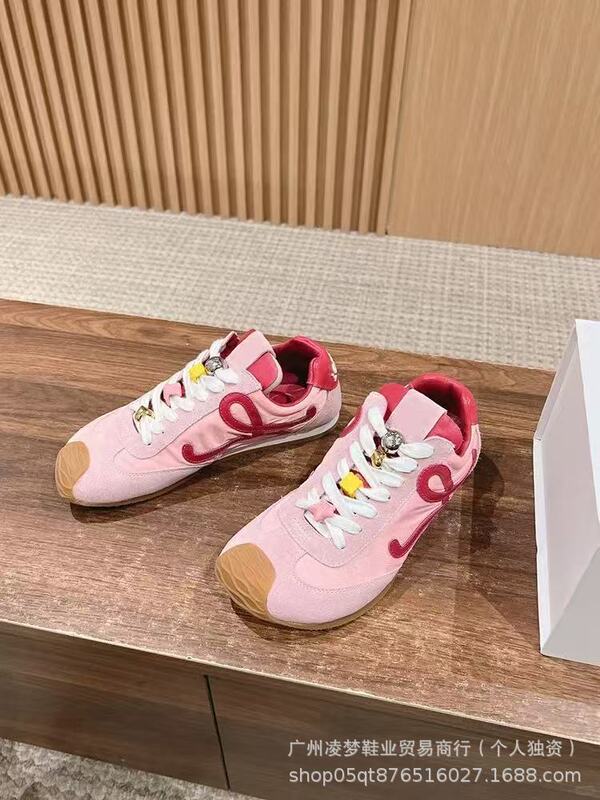 楊冪と同じスタイルの女性用バレエトレーニングシューズ、レトロなトップ、醜くてかわいい多用途のフォレスト・ガンプシューズ、ファッショナブルでカジュアルな白い靴|undefined