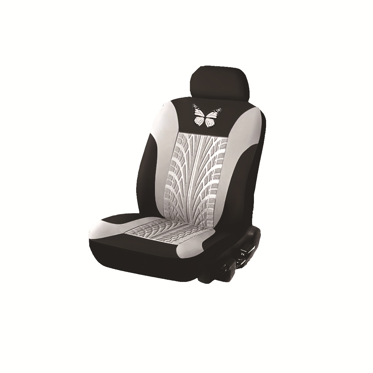 Moda mariposa pintada en caliente doble cojín de proceso de asiento de automóvil general cubierta de asiento transpirable suave y cómoda
