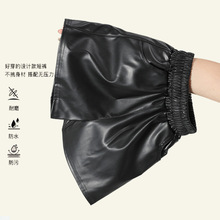 女童春秋冬皮短裤防皮PU皮裤小中大童加绒百搭短打底靴裤运动儿童