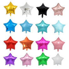 18寸五角星铝膜气球生日婚庆百天派对商场布置铝箔气球批发五角星