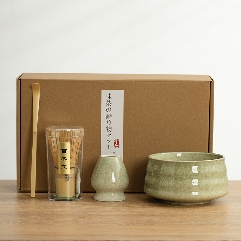 Té especial transfronterizo, cepillo de matcha, té de Baibenli, combinación de té, juego de té de matcha japonés, caja de regalo