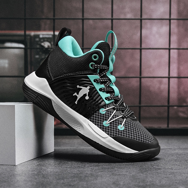 Zapatillas de baloncesto para niños 2025 verano nuevas zapatillas de deporte de combate real con superficie de malla transpirable para adolescentes zapatos para correr con absorción de impactos resistentes al desgaste