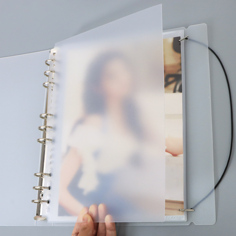 B5 matte translucent universal 19-hole notebook partition board plastic partition board hard sheet classification page index card