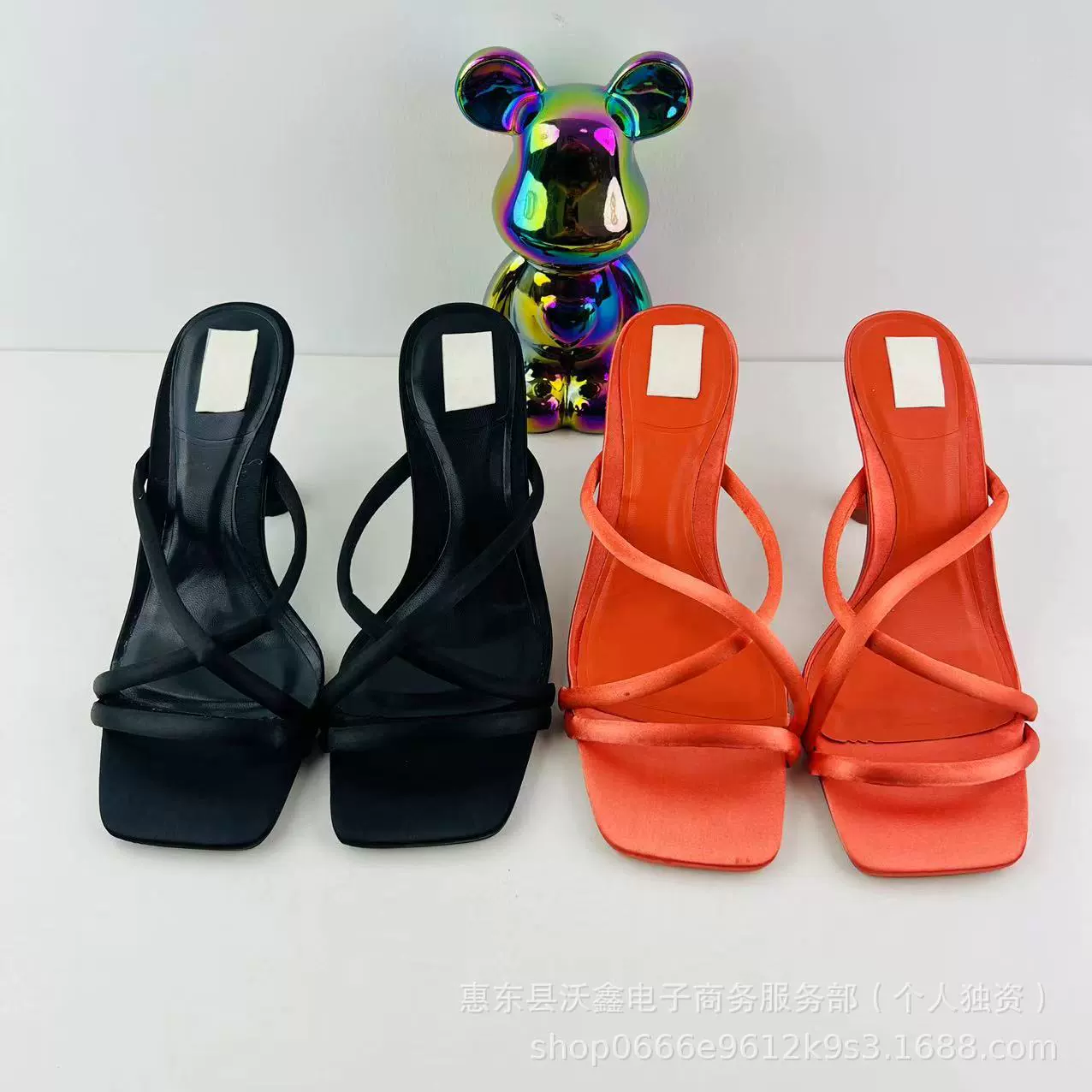 Woxin ZA Летние новые женские туфли оранжевые высокие каблуки