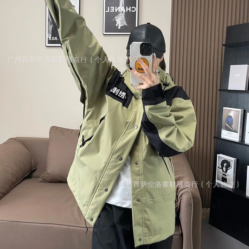 莆田1990冲锋衣美版TNF北家脸面外套男女款户外防风防水登山服|undefined