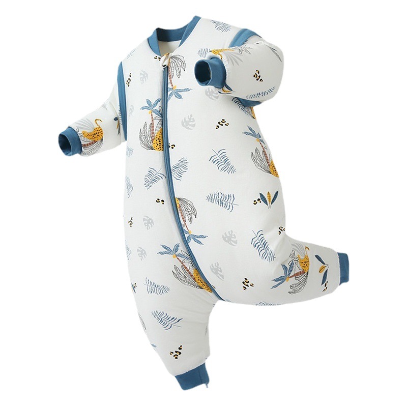 Baby Sleeping Bag Spring, Autumn and Winter Baby Thickeneded Split-Leg Constant Temperature Sleeping Bag Kidsren's Anti-Kick Quilt Artifact Universal for All Seasons
