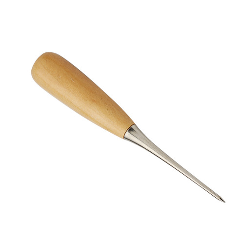 Qianmeitong solid wood handle awl DIY sewing accessories awl poking tool punching holes