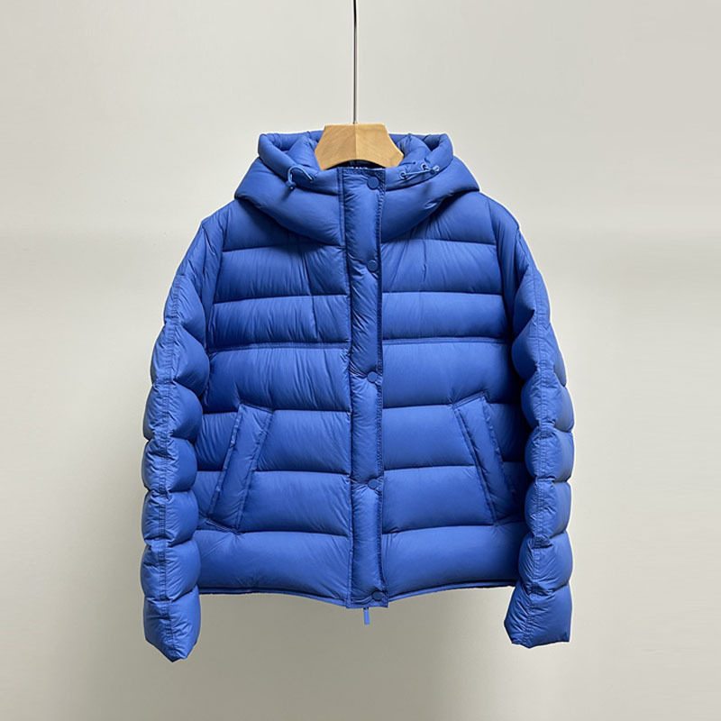 Thickened Rib Puff down Jacket for Women 2025 Winter New Fluffy 90 down Warm Short Hooded Coat Trendy Manufacturer