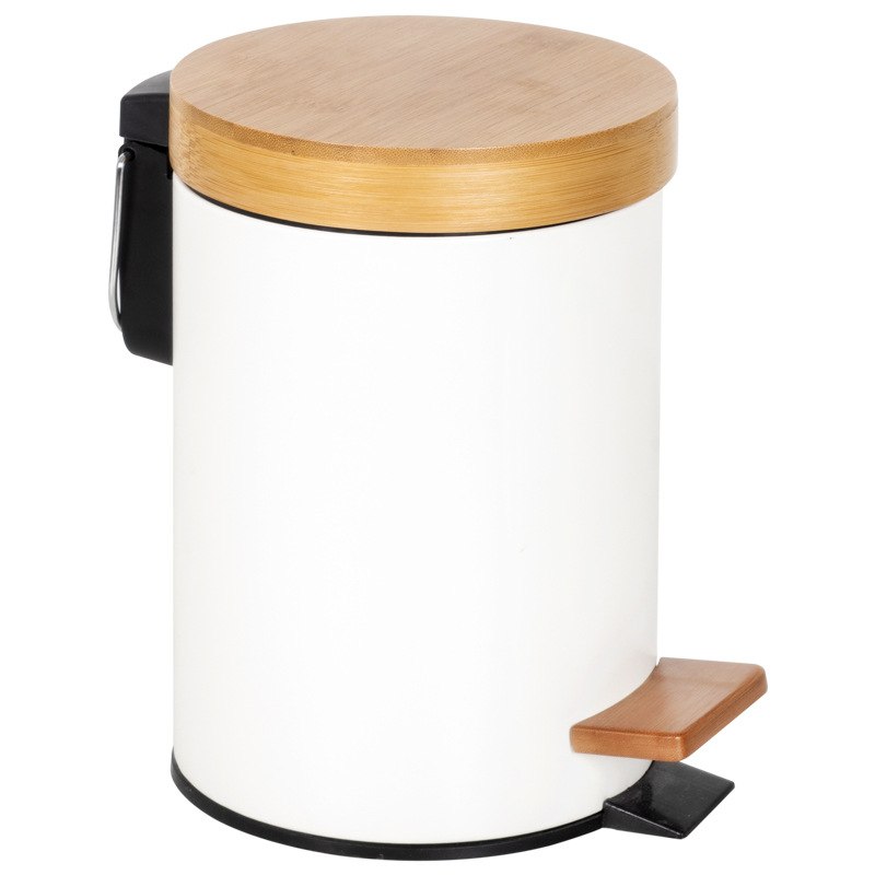 Basura grande creativa con tapa clasificación baño cocina sala de estar inodoro cubierta elástica impermeable Estilo nórdico cesta papel