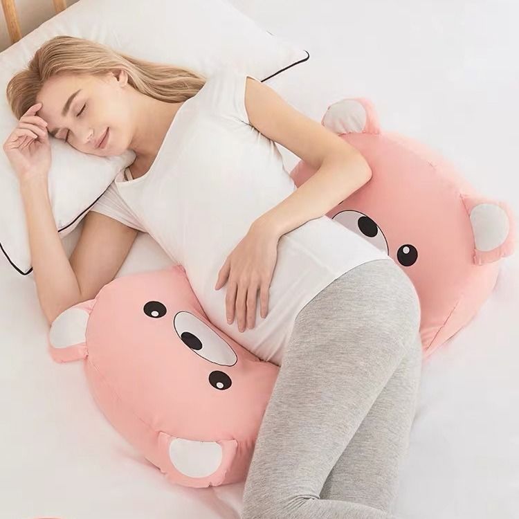 임산부 베개 허리 보호 측면 잠자는 베개 다기능 복부 베개 허리 베개 잠자는 옆 잠자는 베개 임신 가장자리