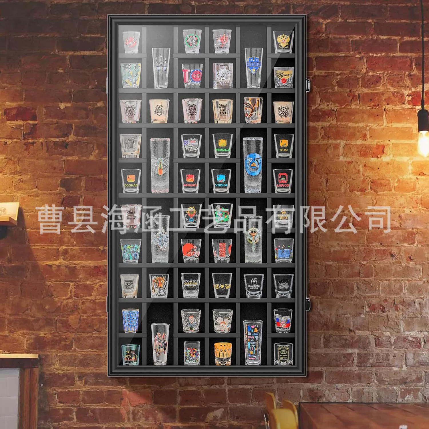 Деревянная стеклянная витрина деревянная витрина бокала для вина настенная коробка для хранения теней с крышкой