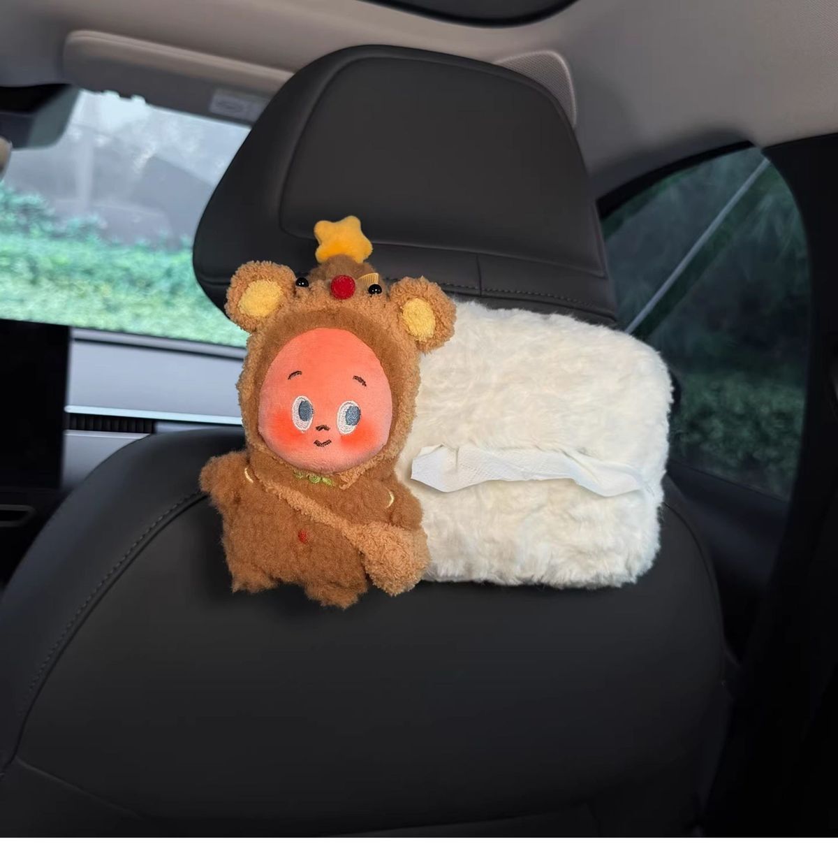 Starman Car Tissue Box 2026 New Model Car Rear Seat Headrest Hanging High-end Hanging Bag for Women