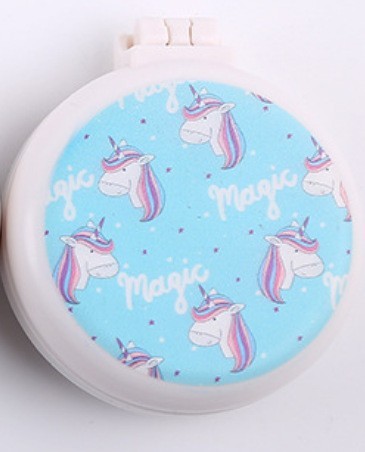 Pein de dibujos animados transfronterizos personalizados cuadrados portátiles impresión transparente arco iris masaje fluido bolsa de aire estudiante