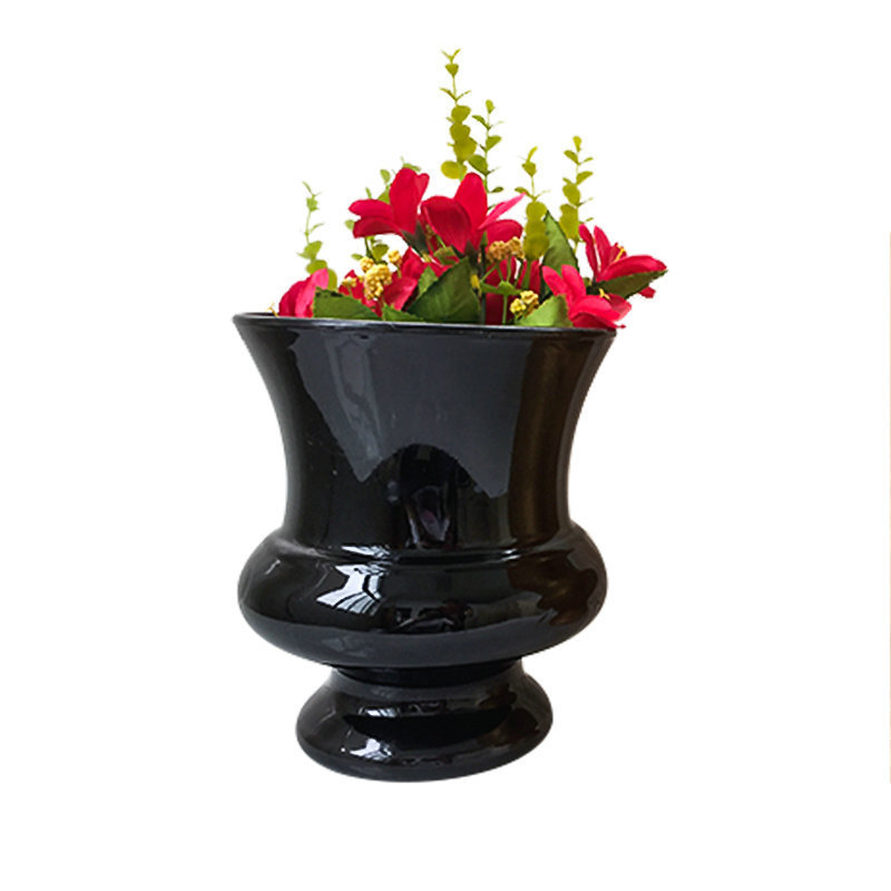 Mini maceta dorada estilo nórdico, florero decorativo de plástico PS, venta al por mayor