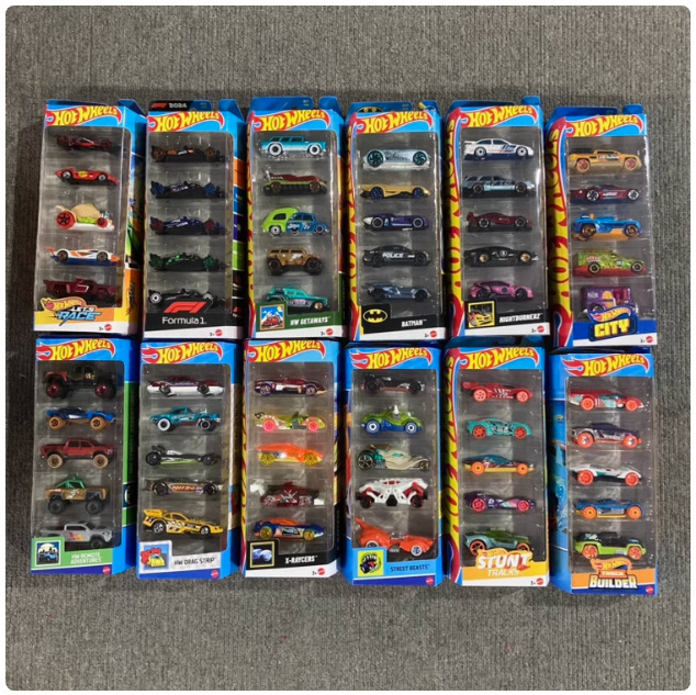 Mattel Wind Wheel Trolley Limited Edition Alloy Car F1 Porsche sports car Track 1806 Five-Pack