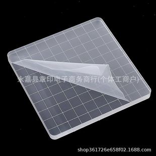 In-Stock 10cm Transparent Acrylic Ice Cube Stamp Handle Block Stamp for DIY Scrapbooking and Card Making