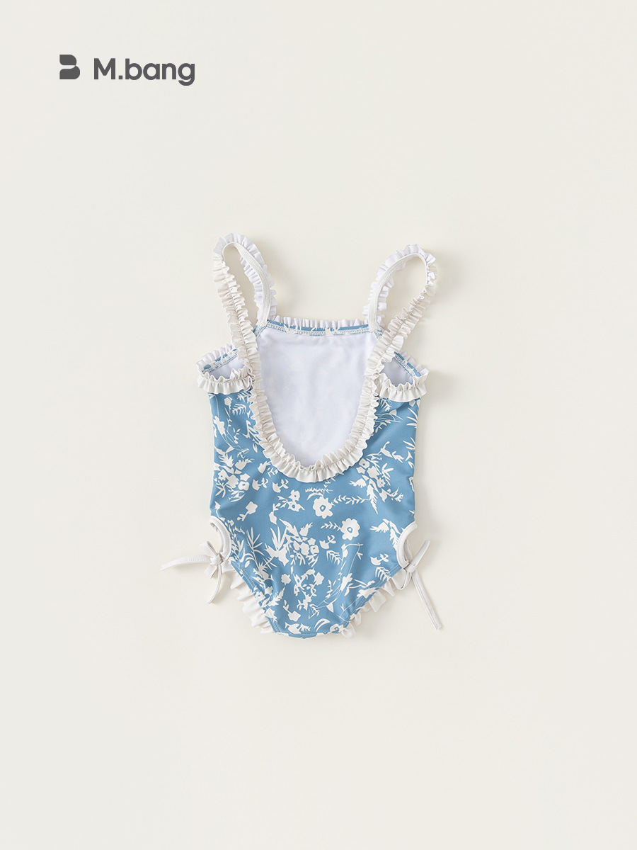 Youbao ropa para niños bebé mono verano floral lazo cordón honda traje de baño traje de baño coreano XY41554