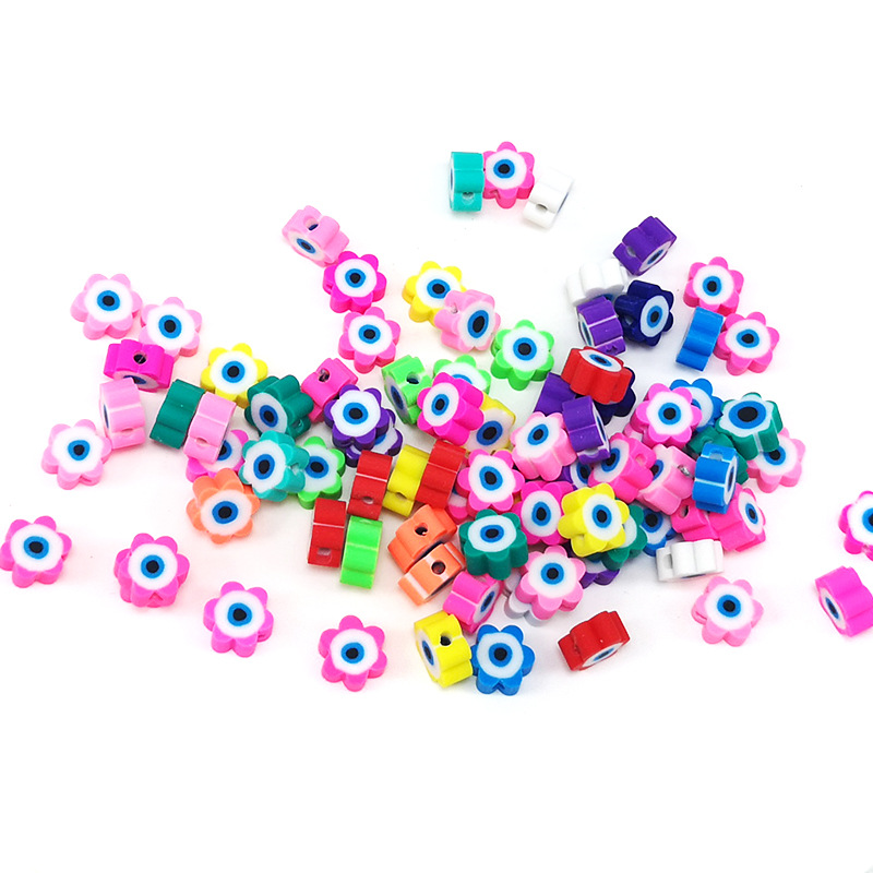 Ceramics, beads, accessory, flowered