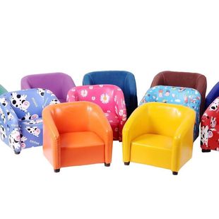 New Spring Festival Model for Boys and Girls, Children's Sofa, Baby Exclusive Solid Wood Leather Children's Sofa, Internet Celebrity Baby