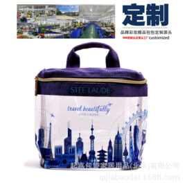 新款高级感帆布pvc透明化妆包  包包定制工厂  源头加工化妆包