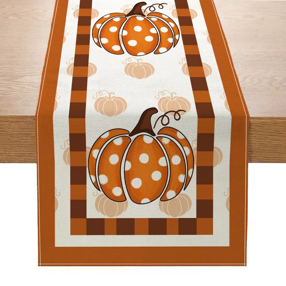 Mantel de mesa con estampado otoñal de Acción de Gracias 2024, decoración festiva para mesa de comedor y sala de estar, mantel decorativo para días festivos.