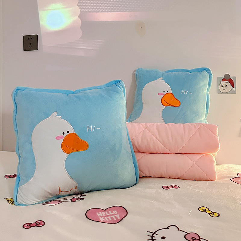 Cantiosa manta plegable 2 - en - 1 almohada colchón de doble propósito almohada de siesta gruesa por aire acondicionado almohada de coche interior