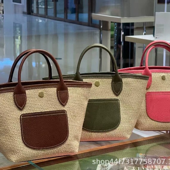 Longxiang's New Leather Woven Tote Bag, Large Capacity Beach Bag, Handbag, Shoulder Crossbody Bag for Women Longxiang's New Leather Woven Tote Bag, Large Capacity Beach Bag, Handbag, Shoulder Crossbody Bag for Women