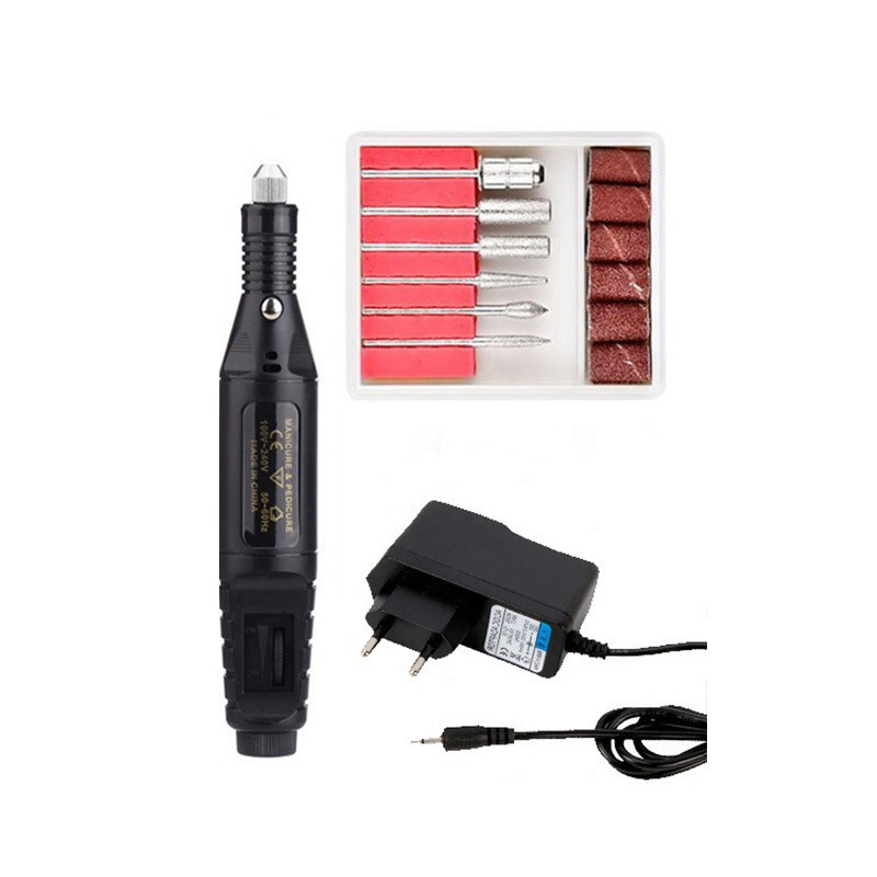 Máquina de pulido de uñas portátil USB tipo pluma herramienta de uñas eléctrica removedor de esmalte de uñas removedor de piel muerta transfronteriza