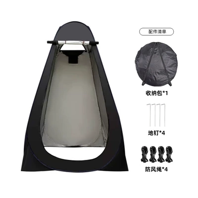 Avtomobil dam çadırları – Cover, Mobile Toilet - high-19m-black-length-and-width-12m-single-2-window-model