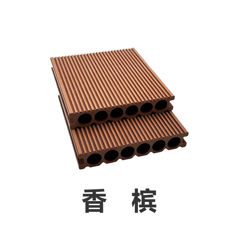Piso de Madera Plástica Coextruida para Exterior Impermeable y Antideslizante para Patio y Terraza