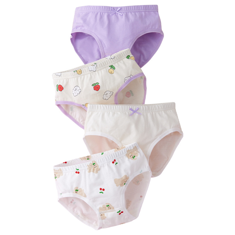 Ropa interior para niños calzoncillos de algodón para niñas calzoncillos de verano para niños medianos y pequeños bebés niñas sin clip PP calzoncillos