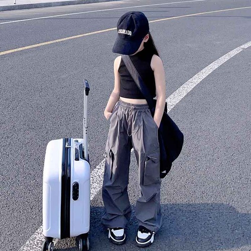 Men and Women's  New Workwear Pants High-Grade Straight Leg Casual Street Dance Sport Versatile Loose Tight Waist Long Pants