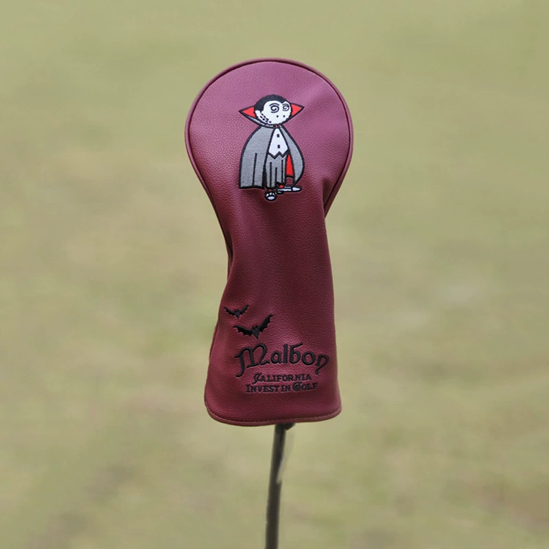 Golf clubs, helmet