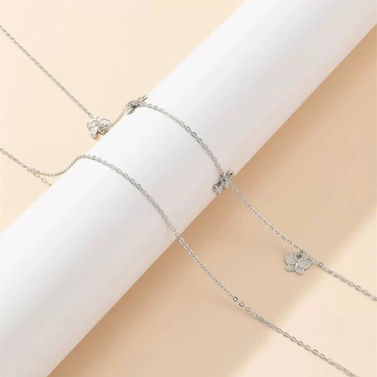 2024 Кросс-бордер новое сладкое прохладное wind body chain Множество бабочек текущая талия цепь европейский и американский пляжный ветер многоуровневая талия цепь женщины