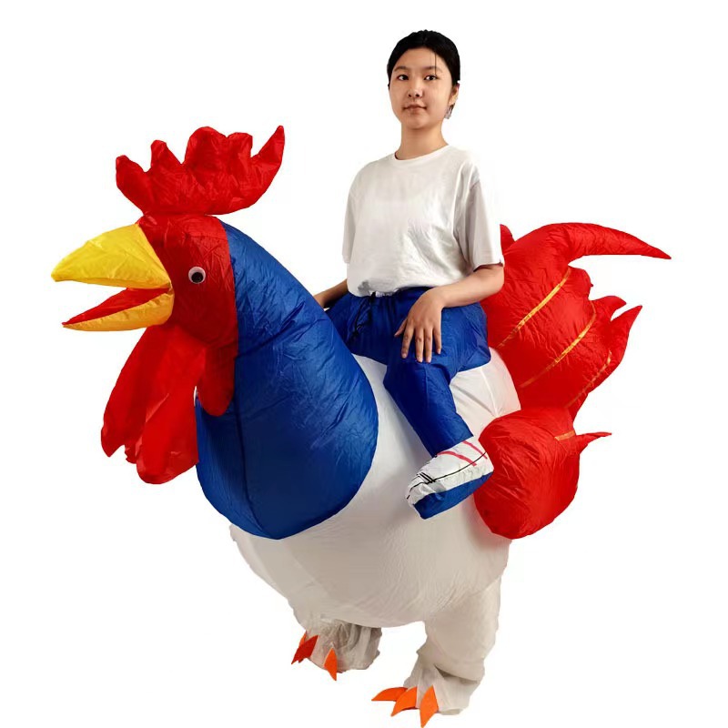 성인 색깔의 닭