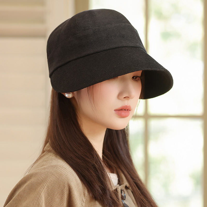 日本製の女性用秋冬帽子、ファッショナブルで多用途な盆地帽子、韓国風の暖かいひさし付きキャップ、大きなつば、顔が見える小さな乗馬帽子|undefined