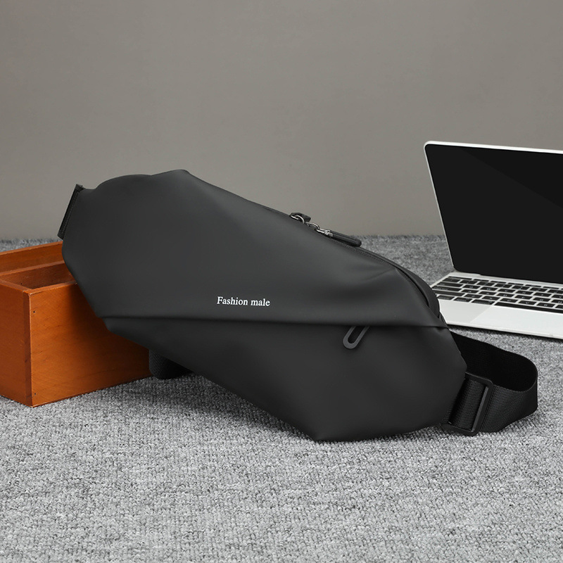 [자석흡입-노멀버클 없음] 블랙 기능성 체스트백