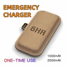 土耳其一次性充电宝ONE-TIME USE小麦秸秆降解材料小纸片移动电源