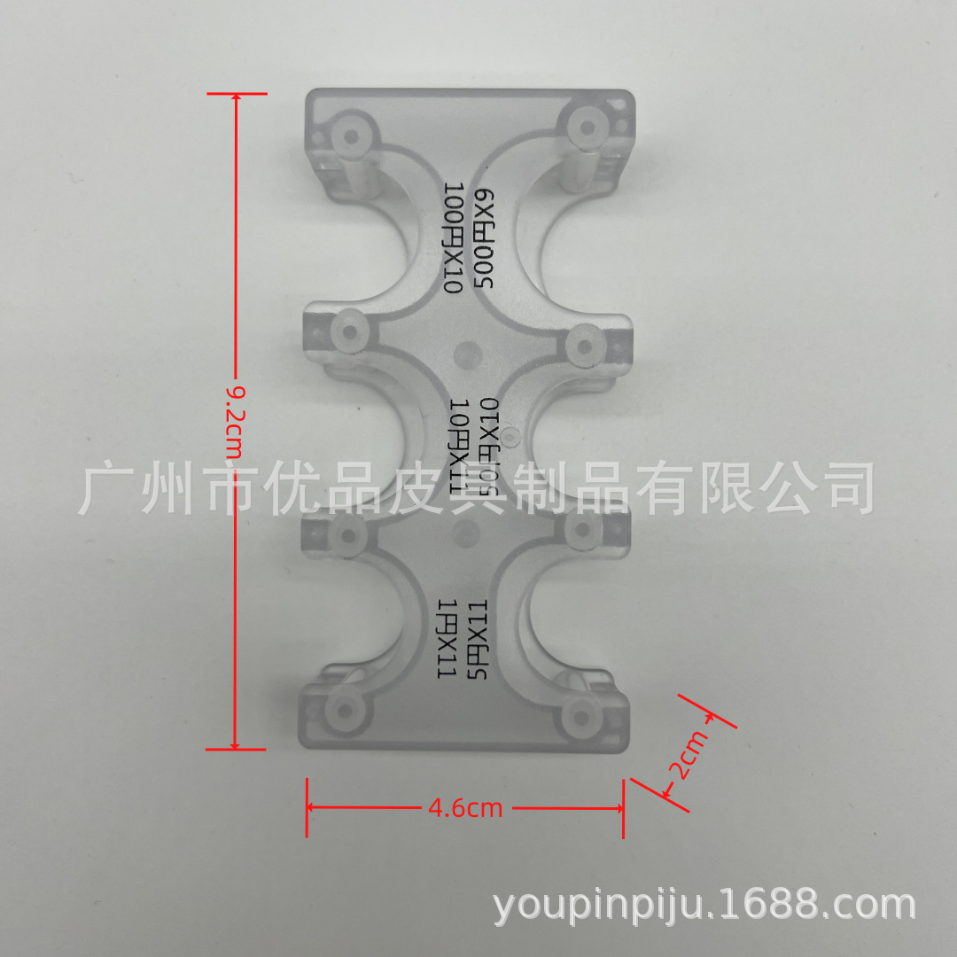 Cartera pequeña para hombre, clip de moneda de plástico, billetera de almacenamiento de clasificación de monedas para automóvil, monedero portátil para mujer de gran capacidad para hombre