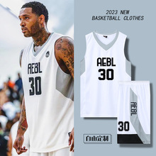 新款篮球服套装男批发球衣学生运动比赛训练服成人透气背心印字夏